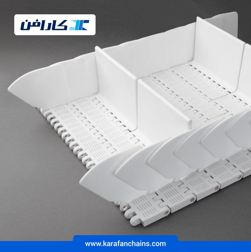 تسمه مدولار حرکت مستقیم گام 2 اینچ با دیواره و تیغه بالابرنده و گذر 10% در کارابلتز